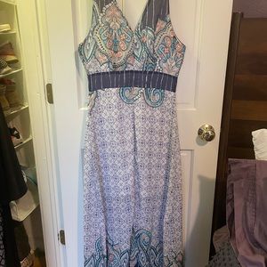 Blue Rain Maxi Dress
